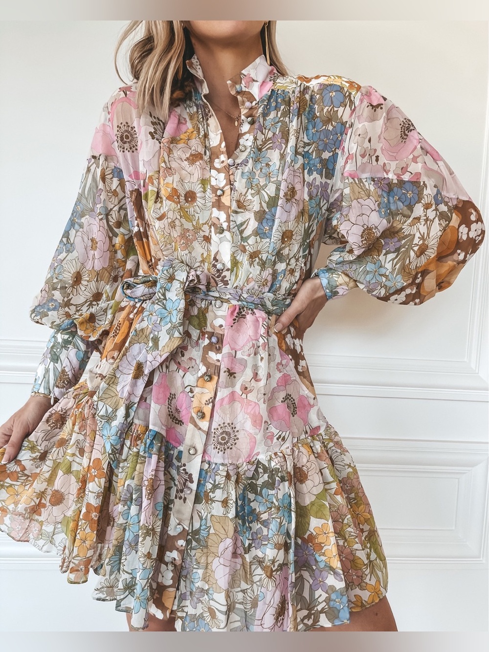 ZIMMERMANN Super Eight Lantern mini dress